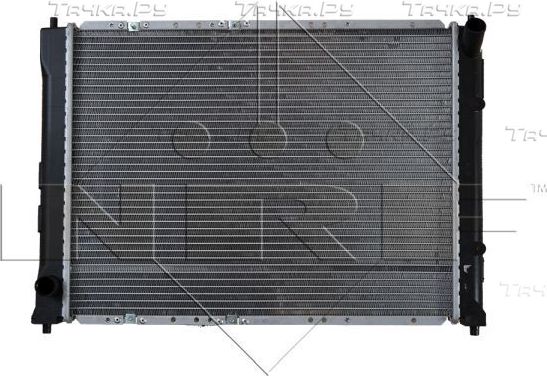 Радиатор охлаждения двигателя NRF (алюминий) для Rover 25 1999-2005. Артикул 55339