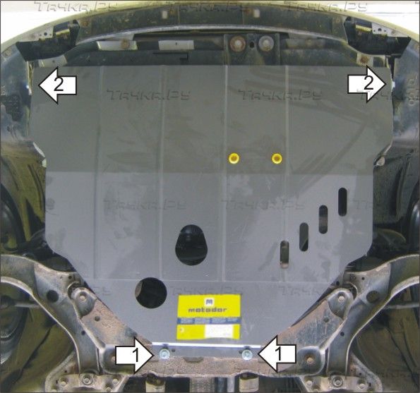 Защита Мотодор для картера, КПП Mazda Premacy I 1999-2005. Артикул 01125