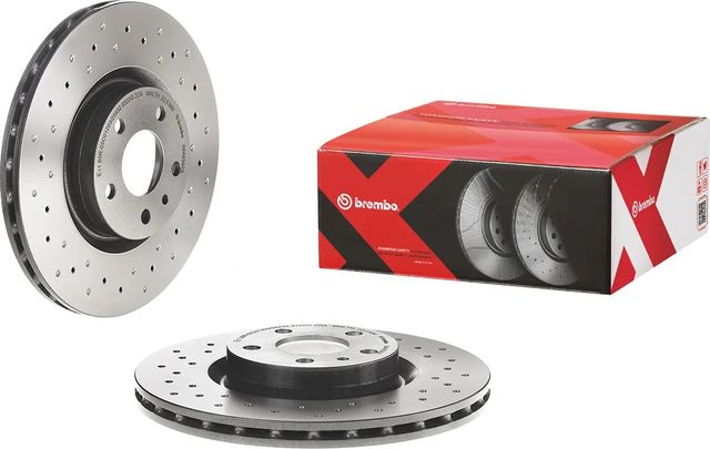 Тормозной диск Brembo XTRA передний для Fiat Doblo II 2010-2026. Артикул 09.4939.2X
