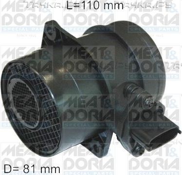Датчик массового расхода воздуха (ДМРВ) Meat & Doria для Kia Sorento I 2002-2011. Артикул 86107/1