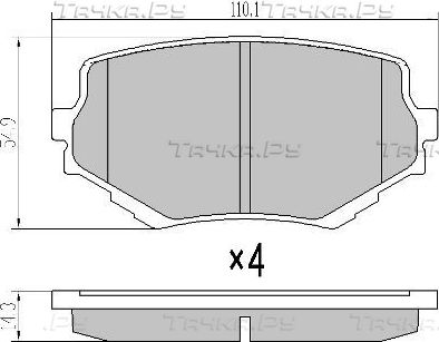 Тормозные колодки Fremax. Артикул FBP-1046