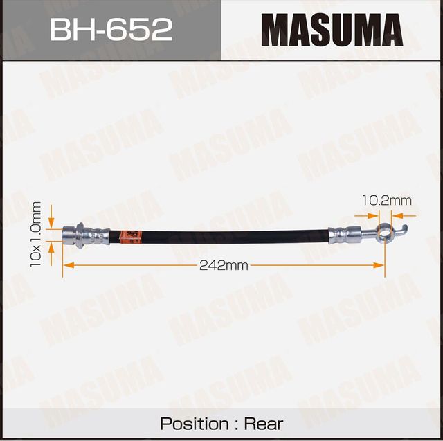 Тормозной шланг Masuma задний правый/левый для Toyota Ractis I 2005-2010. Артикул BH-652