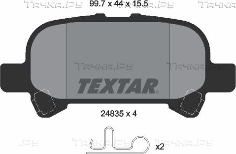 Тормозные колодки Textar. Артикул 2483501
