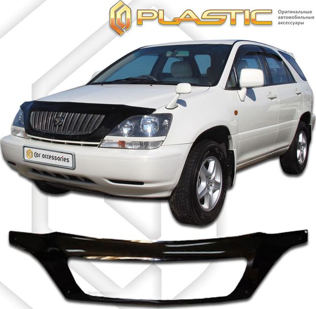 Дефлектор СА Пластик для капота (exclusive) (Classic черный) для Toyota Harrier I 1997-2003. Артикул 2010060100204