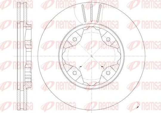 Тормозной диск Remsa передний для Rover 600 1993-1999. Артикул 6205.10