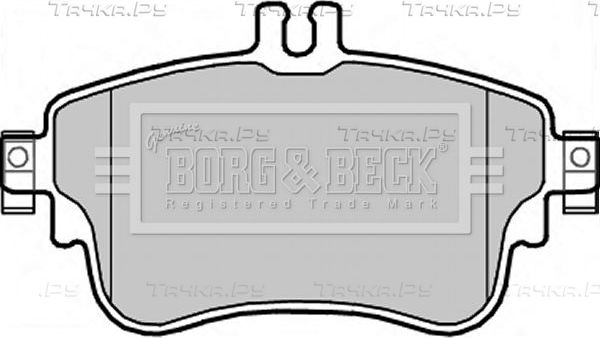 Тормозные колодки Borg & Beck. Артикул BBP2345