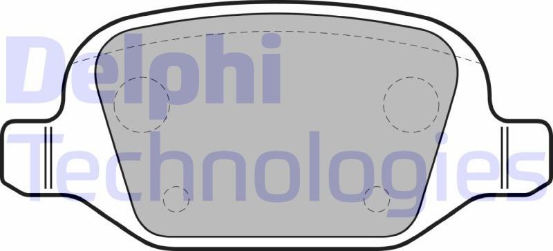 Тормозные колодки Delphi (Low-Metallic). Артикул LP1685