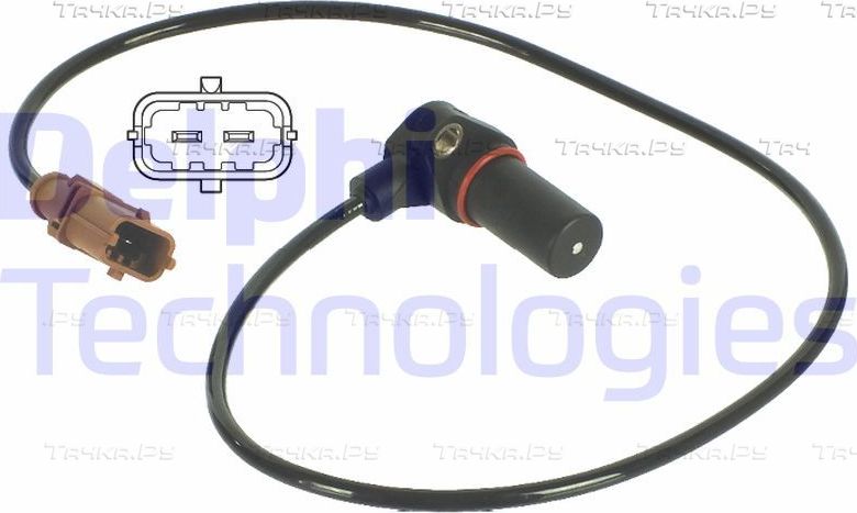 Датчик положения коленвала Delphi для Alfa Romeo 156 I 1997-2006. Артикул SS10823