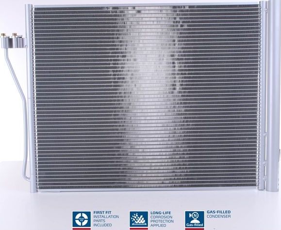 Радиатор кондиционера (конденсатор) Nissens (алюминий). Артикул 940308