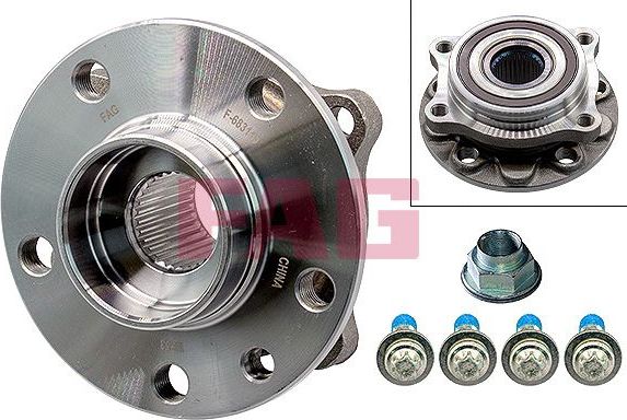 Ступица колеса с интегрированным подшипником Fag передняя для Alfa Romeo 159 2005-2012. Артикул 713 6063 60