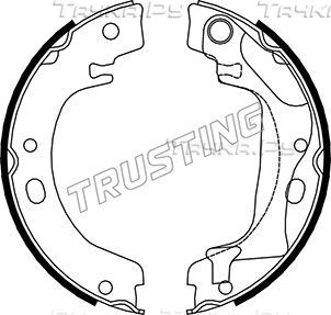 Тормозные колодки (стояночная тормозная система) Trusting задние для Toyota Corolla E110 2000-2002. Артикул 115.318
