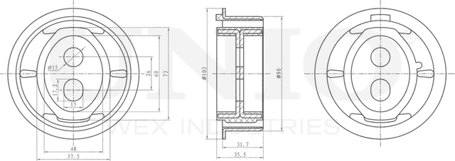 Опора редуктора (Unio). Артикул RMP-15122