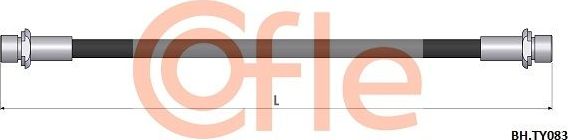 Тормозной шланг Cofle. Артикул 92.BH.TY083