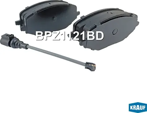 Колодки тормозные диск. передн. Krauf. Артикул BPZ1121BD