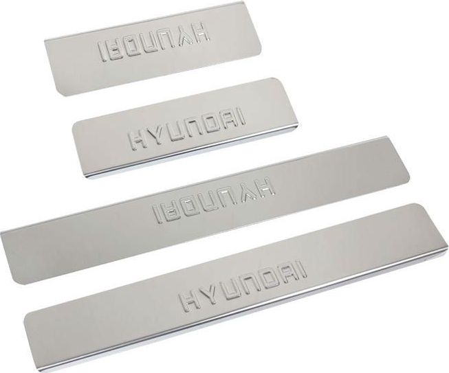 Накладки Ладья на внутренние пороги (штамп) для Hyundai ix35 2010-2015. Артикул 014.31.431