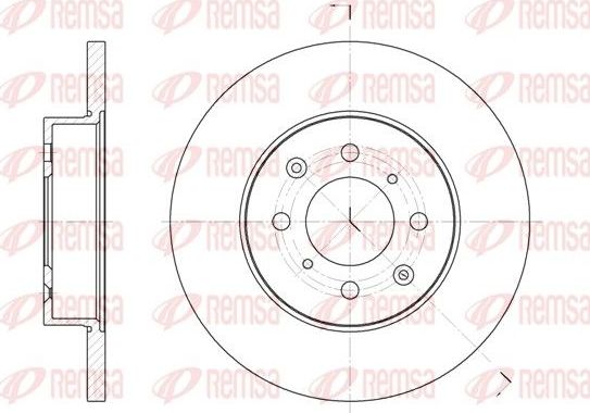 Тормозной диск Remsa передний для Rover 25 1999-2005. Артикул 6451.00