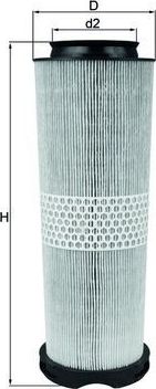 Воздушный фильтр Mahle для Mercedes-Benz C-Класс II (W203, CL203) 2002-2008. Артикул LX 943