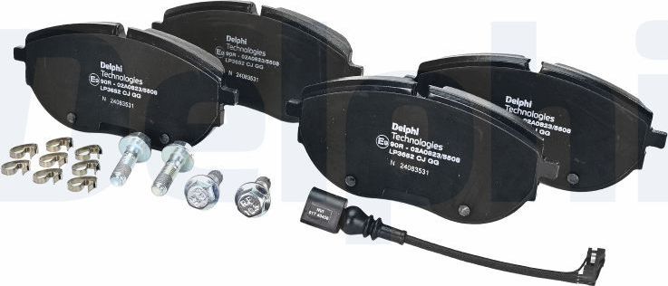 Тормозные колодки Delphi (Low-Metallic). Артикул LP3652