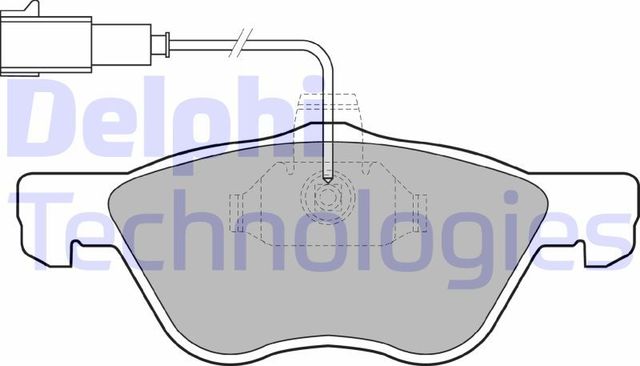 Тормозные колодки Delphi (Low-Metallic) передние для Lancia Kappa 1998-2001. Артикул LP1408