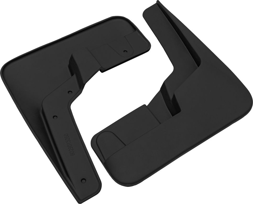 Брызговики Rezkon резиновые передняя пара для Renault Logan II 2013-2026. Артикул 6029015260