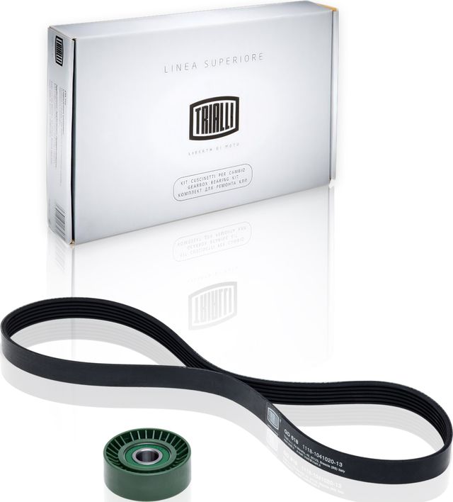Приводной ремень поликлиновой с роликами (комплект) Trialli для Mercedes-Benz T2 II 1986-1994. Артикул GD 618
