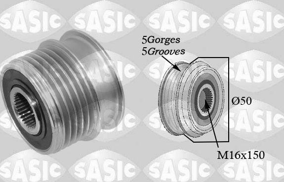 Муфта генератора обгонная Sasic для Mercedes-Benz A-Класс I (W168) 1998-2004. Артикул 1676013
