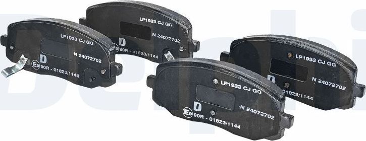 Тормозные колодки Delphi (Low-Metallic). Артикул LP1933