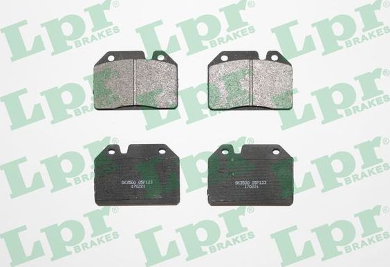 Тормозные колодки LPR передние для Peugeot 304 1969-1977. Артикул 05P123