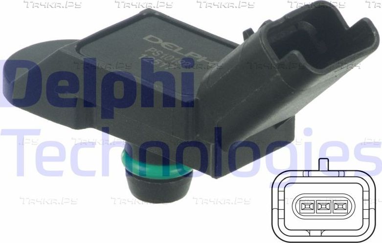Датчик абсолютного давления (ДАД, MAP) Delphi для MINI Hatch II (R56) 2006-2013. Артикул PS10192