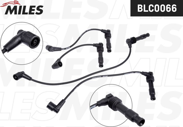 Высоковольтные провода (провода зажигания) (комплект) Miles (Силикон) для Opel Omega B 1994-1999. Артикул BLC0066