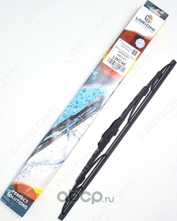 ЩЕТКА СТЕКЛООЧИСТИТЕЛЯ КАРКАСНАЯ 400 ММ (1 ШТ.) (Lariomi). Артикул LWC40