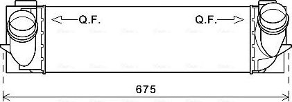 Интеркулер AVA для BMW X3 II (F25) 2010-2017. Артикул BW4463