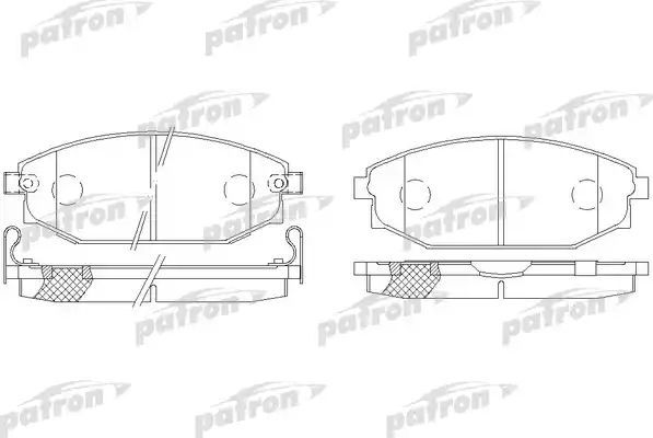 Тормозные колодки Patron передние для Hyundai Galloper II 1998-2003. Артикул PBP1671