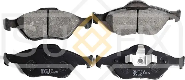 Колодки тормозные дисковые передние правые/левые FORD FIESTA IV (JA, JB) 1995-20 (Sufix). Артикул SX1126