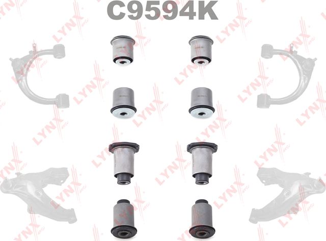 Сайлентблок переднего рычага подвески LYNXauto KIT для Lexus LX 470 1998-2008. Артикул C9594K