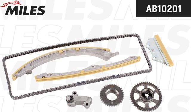 Комплект цепи ГРМ HONDA 2.4 K24A co звездочками (Miles) Miles. Артикул AB10201