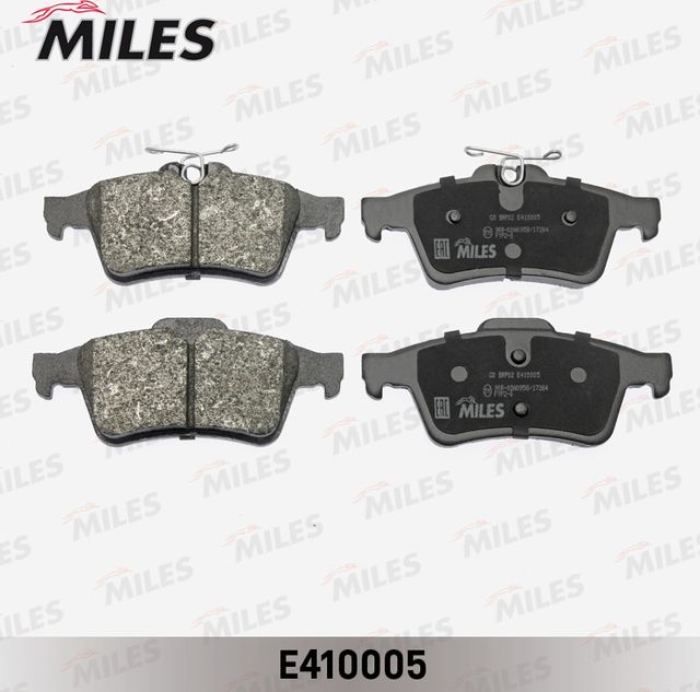 Тормозные колодки Miles (Low-Metallic) задние для Volvo V50 I 2004-2012. Артикул E410005