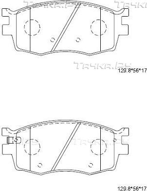 Тормозные колодки Asimco. Артикул KD9738