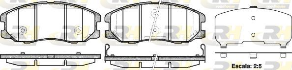 Тормозные колодки RoadHouse передние для Chevrolet Captiva I 2006-2018. Артикул 21261.12