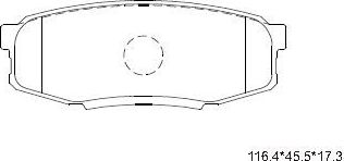 Тормозные колодки Asimco. Артикул KD2388