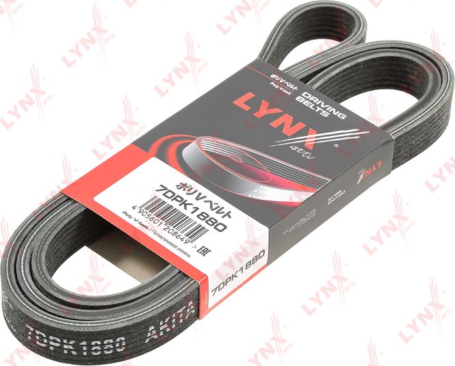 Приводной ремень поликлиновой LYNXauto. Артикул 7DPK1880