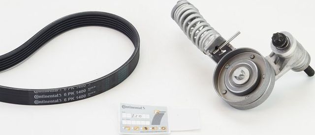 Приводной ремень поликлиновой с роликами (комплект) ContiTech. Артикул 6PK1400K1