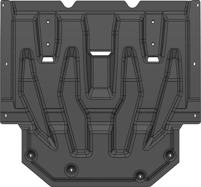 Защита композитная АВС-Дизайн для картера и КПП GAC GS3 2024-2026. Артикул 51.02K