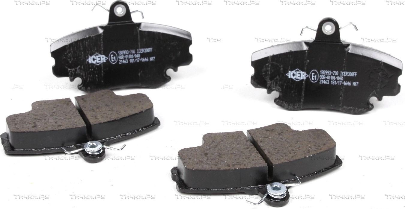 Тормозные колодки Icer передние для Renault 11 1983-1988. Артикул 180993-700