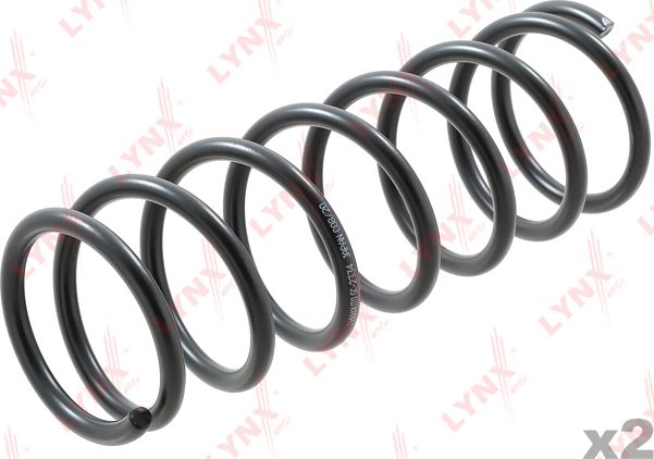 Пружина подвески LYNXauto задняя для Hyundai Sonata IV (EF) 1998-2004. Артикул SC-2334