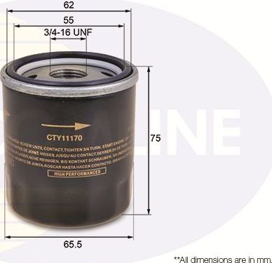 Масляный фильтр Comline. Артикул CTY11170
