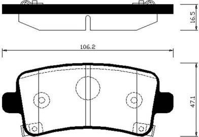 Тормозные колодки HSB. Артикул HP2025