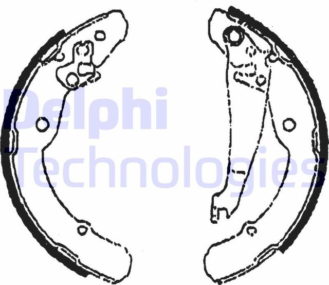 Тормозные колодки Delphi задние для SEAT Inca I 1995-2003. Артикул LS1784