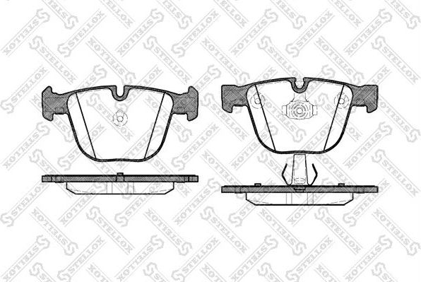 Тормозные колодки Stellox задние для Rolls-Royce Phantom VII 2003-2017. Артикул 903 000-SX