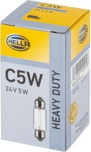 C5W 24V-5W (SV8,5) Hella HEAVY DUTY. Артикул 8GM 002 092-241